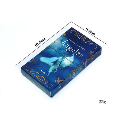 Spanish Tarot cards Angel Oracle Deck Spanish Spiritual Card Set Divine Guidance Angelic Messages Inspirational pocket-sized