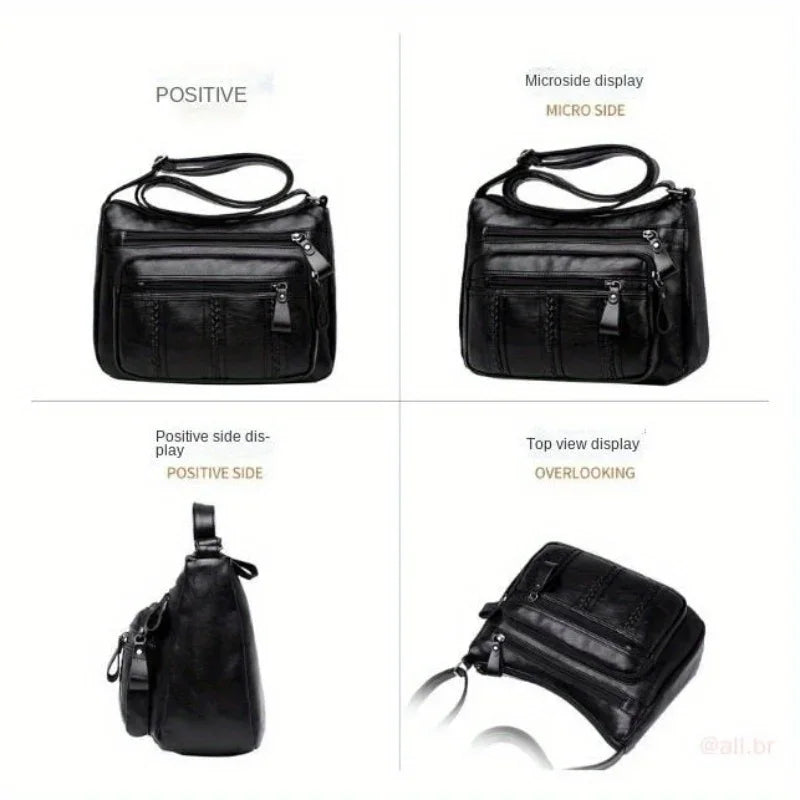 2025 New Large Capacity Middle aged Women's Bag Multi layer Lightweight Mother Bag Crossbody Bag Elderly Bag Shoulder Bag