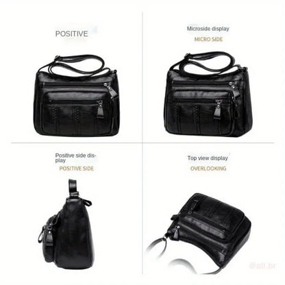 2025 New Large Capacity Middle aged Women's Bag Multi layer Lightweight Mother Bag Crossbody Bag Elderly Bag Shoulder Bag