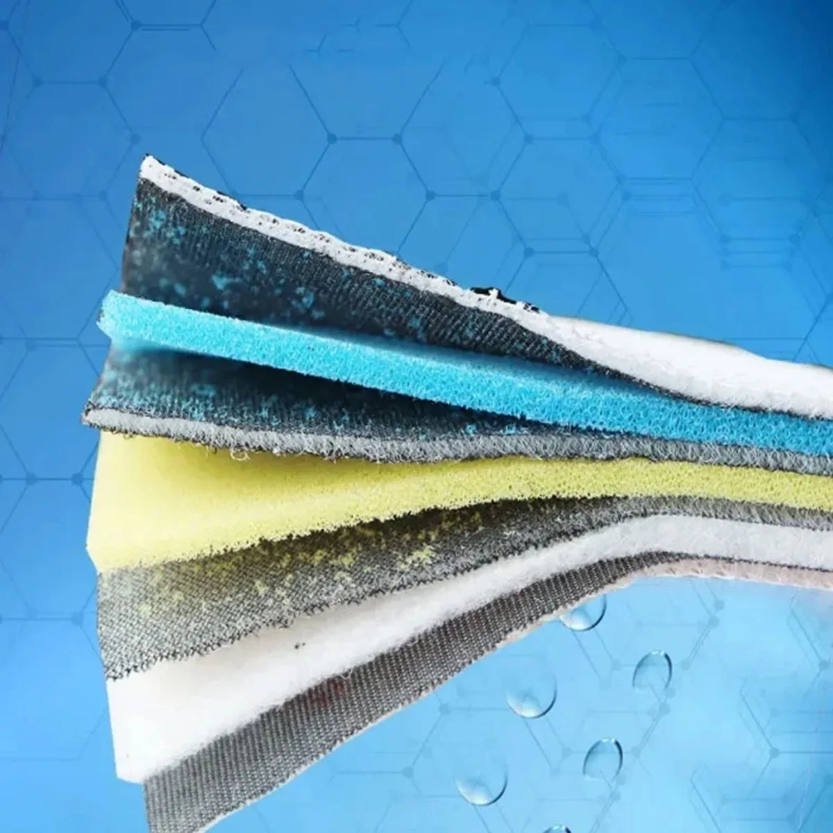 15 Layers Aquarium Filter Media Sponge 15D Fish Tank No Glue Foam Biochemical Cotton Aquarium Accessories Filter Meterial