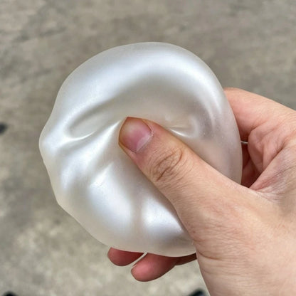 Moldable Squishy Pearl Coconut Oil Squeeze Toy Moldable Stress Ball Squishy Toy Slow Rising Decompression Sensory Toy for Adult