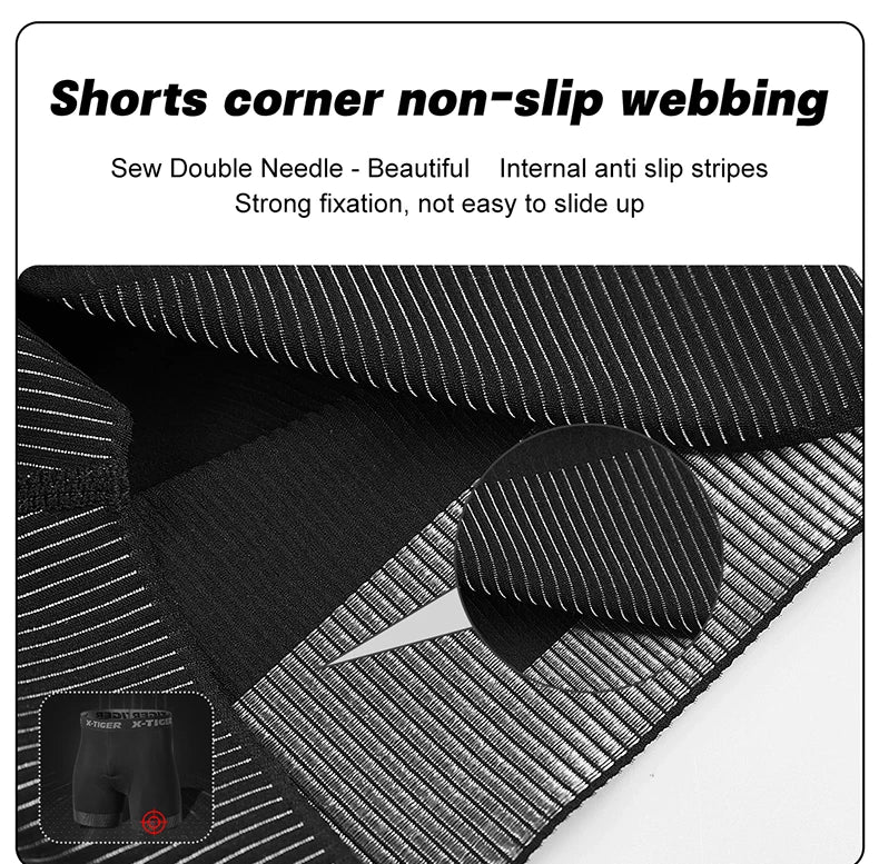 X-TIGER Cycling Shorts Breathable Mesh Cycling Underwear Gel Pad Shockproof MTB Bike Shorts Bicycle Underwear