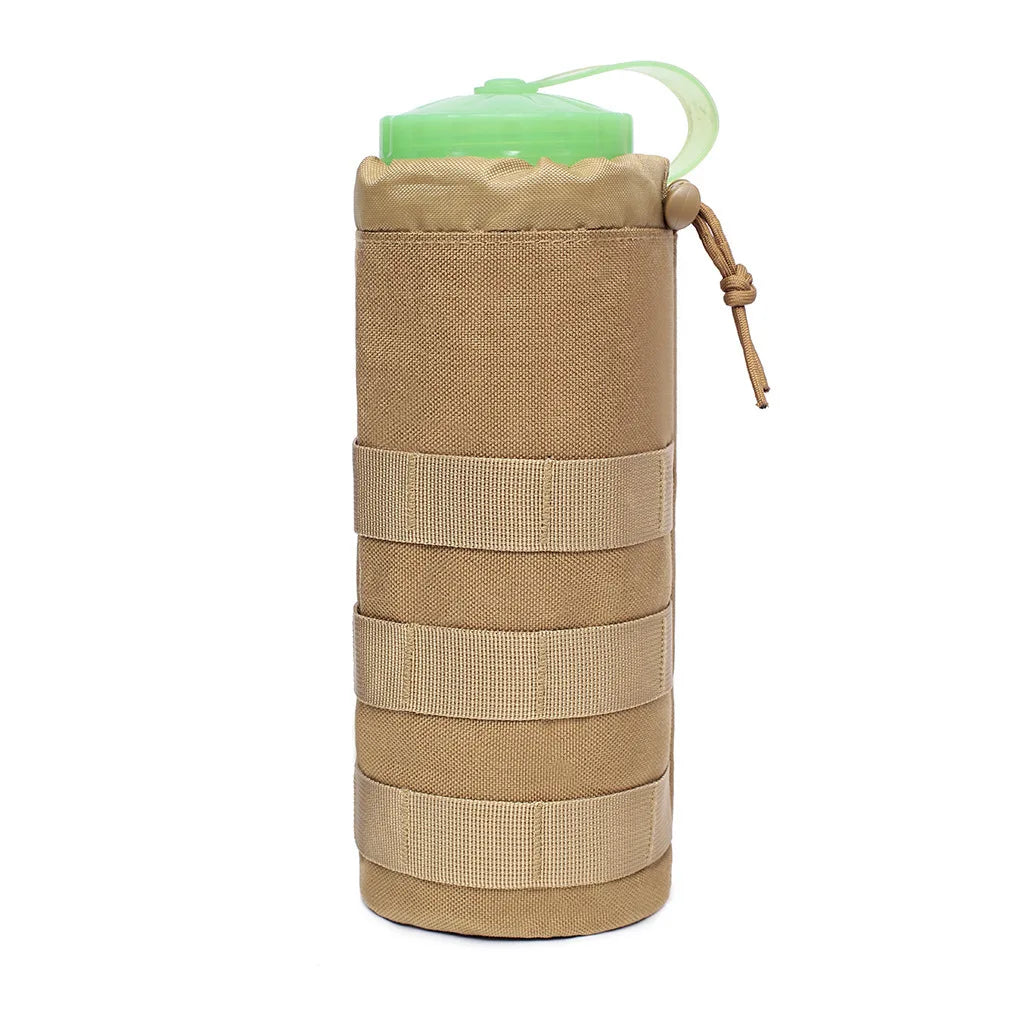 Outdoor Molle Water Bottle Bag Pouch Holder Travel Camping Hiking Cycling Fishing Hunting Water Bottle Kettle Carrier