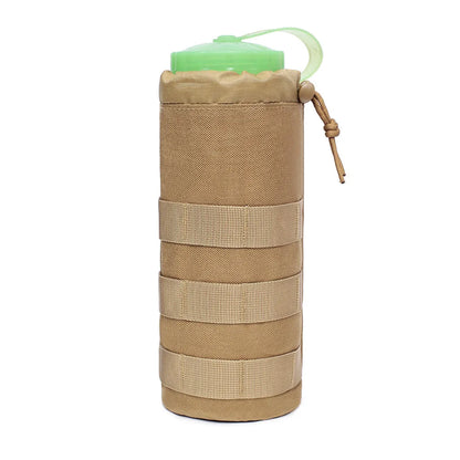 Outdoor Molle Water Bottle Bag Pouch Holder Travel Camping Hiking Cycling Fishing Hunting Water Bottle Kettle Carrier