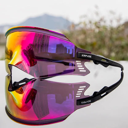 2025 Kapvoe Sport Sunglasses Road Bike Mountain Bicycle Cycl Glasses Riding Goggle Sports Eyewear for Man Women Cycling Glasses