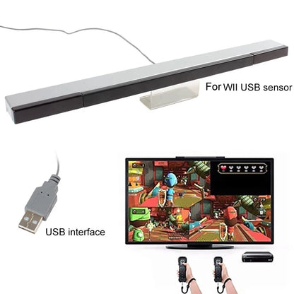 Wireless/Wired Sensor Remote Bar For Wii Receiver Sensor Bar For Nintendo Wii Infrared IR Signal Ray Sensor Receiver Bar