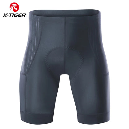 X-TIGER  Cycling Shorts Men Double Arrow Cushion Pad MTB Road Anti Slip Bike Shorts 7 Hours Ride Breathable Lycra Shorts