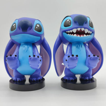 Stitch Over Size Action Figure Toys Game Controller Mobile Phone Holder Collection Cartoon Model Vinyl Doll Ornament Decoration