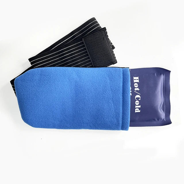 Gel Ice Packs With Elastic Strap Adjustable Wrap Hot Cold Compress Gel Packs For Shoulder Back Knee Neck Ankle