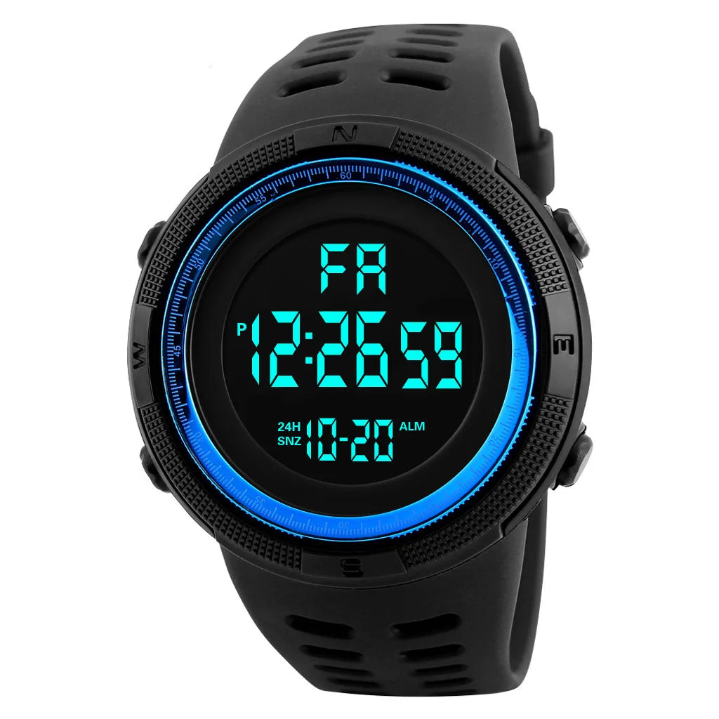 Men's Watch Sports Digital Watches for Man Big Dial Luminous Waterproof Alarm Clock Multifunction Military Electronic Wristwatch