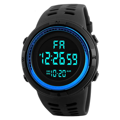 Men's Watch Sports Digital Watches for Man Big Dial Luminous Waterproof Alarm Clock Multifunction Military Electronic Wristwatch