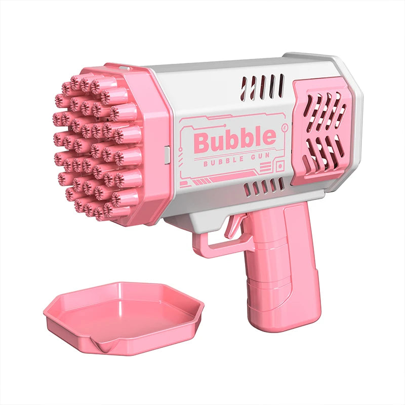 40 hole handheld massive foaming space light bubble machine electric children's toys without battery without bubble water