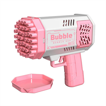 40 hole handheld massive foaming space light bubble machine electric children's toys without battery without bubble water