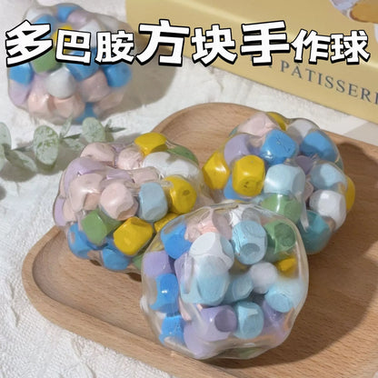 Squishy Dopamine Stress Ball Sensory Toys for Adults Anxiety Relief Fidget Toys Squeeze Balls for ADHD Autism Focus
