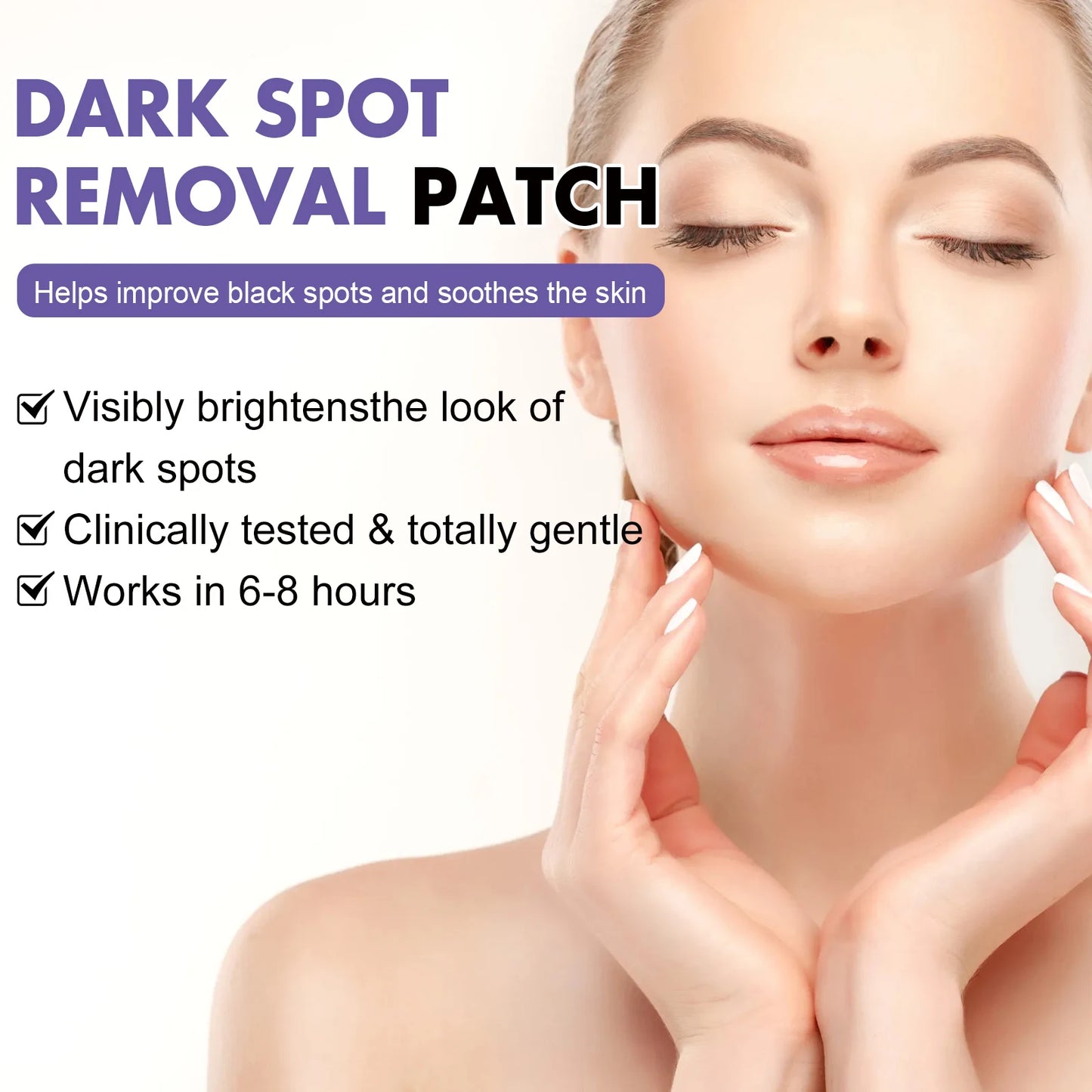 Spot-removing patches - for lightening facial dark spots, chloasma, pigmentation andmelanin; moisturizing skin. spot patches