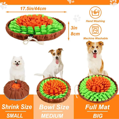 Pet Snuffle Mat for Dogs, Interactive Feed Game for Boredom, Encourages Natural Foraging Skills for Cats Dogs Bowl Travel Use