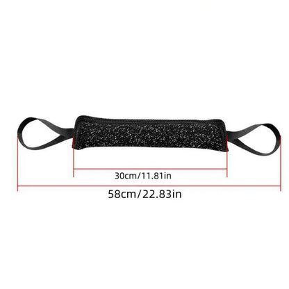 Dog Training Bite Stick Double Handle Interactive Toy Teeth Grinding Dog Training Stick Pet Dog Training Jute Sleeve Dog Toys
