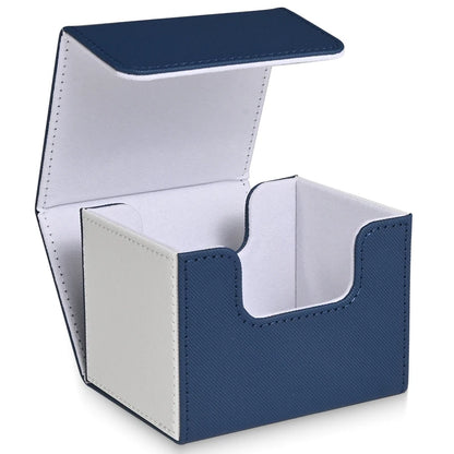 Card Deck Box,PU leather strong magnet card case, Holds 120+ Single Sleeved Cards,fits for Magic, Yugioh TCG cards