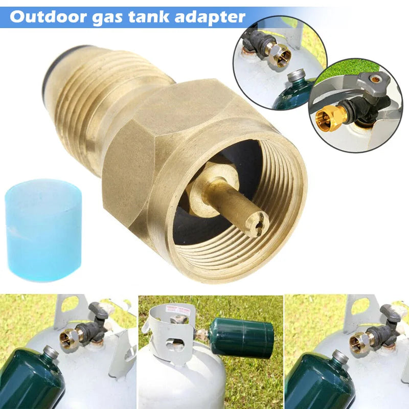 Propane Tank Refill Adapter Gas Cylinder Canister Filler Coupler Brass Accessories, Outdoor Gas Cylinder Adapter, Gas Equipment