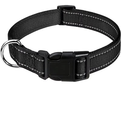 Dog Collar Adjustable Soft Neoprene Padded Nylon Pet Collars with Buckle for Medium Dogs Puppy Walking Necklace Harness Necklace