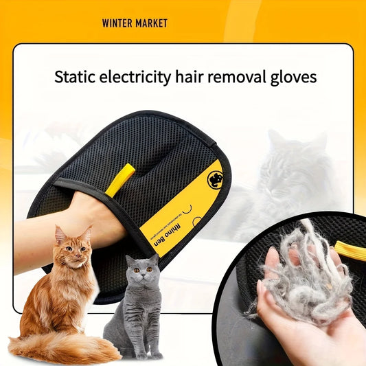 Pet Electrostatic Hair Removal Gloves Are Essential Tools for Grooming and Caring for Cat and Dog Hair Hair Removal Clothes Sofa