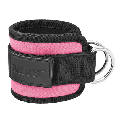 AOLIKES 1PCS Ankle Straps For Cable Machine Kickbacks, Glute Workouts, Lower Body Exercises - Adjustable Leg Straps with Padding