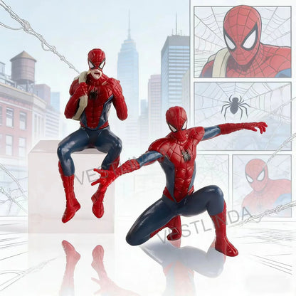 1/4PCS Superhero Spiderman Marvel Model 7-9 cm Action Doll Mini Avengers Toy Collection Ornaments Around Game Christmas Surprise