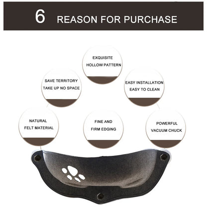 Hot Sale Pet Hammock Beds Bearing 20kg Cat Window Lounger Suction Hammock Pet Cat Window shelf Comfortable Cat Ferret Pet Bed