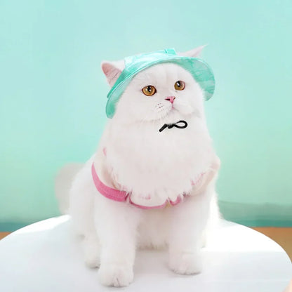 Small Dog Cat Hats Cat Cowboy Hat with Ear Holes Tiny Pet Birthday Party Costume Cat Headwear Puppy Dog Kitten Hat Chihuahua Cap