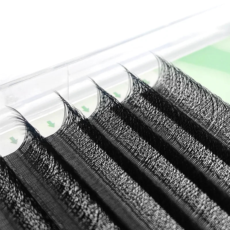 NATUHANA 3D 4D 5D W-Shape Eyelash Extension C D L LU(M) Curl Colorful Lashes High Quality Clover W Brown Shape Eyelash