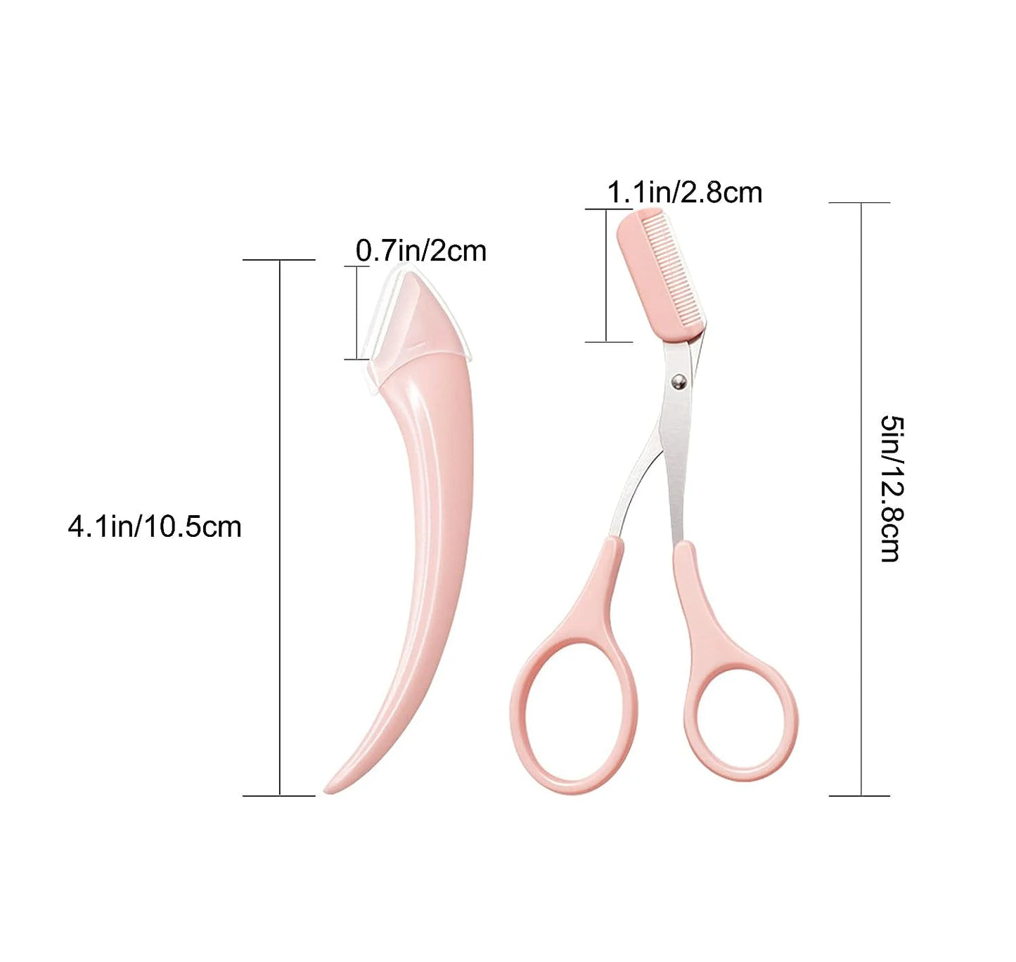 Eyebrow Trimming Knife Eyebrow Face Razor For Women Professional Eyebrow Scissors With Comb Brow Trimmer Scraper Accessories