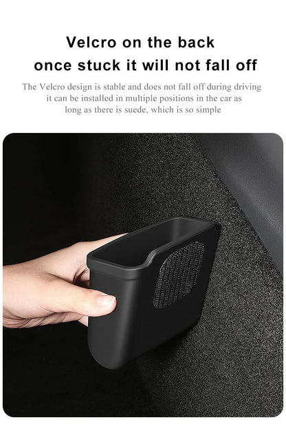 Silicone Car Storage Box For Tesla Model 3 Y S X 2017-2022 2023 Hidden Organizer Tray Bag Box Phone Coin Holder Auto Accessories