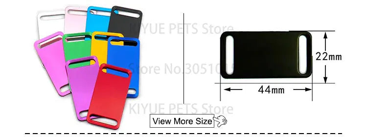 Personalized Random Mix 20pcs Aluminum Pet Dog Tag Nameplate Pedant For Cat Collar Ring Anti-Lost Accessories