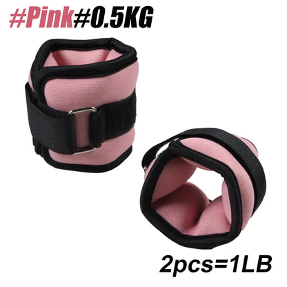 1Pair Adjustable Ankle & Wrist Weights - Neoprene Leg & Arm Weights for Women,Men,Kids - Strength Training for Running,Yoga, Gym