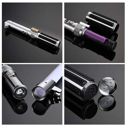 Luke RGB Lightsaber Laser Sword Metal Flashing Rave Cosplay Toys Soundfonts Force FX FOC Blaster Toy  Espada Sabre De Luz