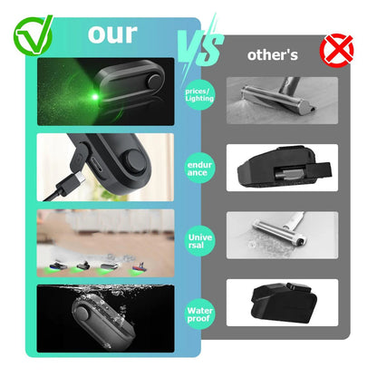 Vacuum Cleaner LED Dust Display Lamp Waterproof Green Laser Light Vacuum Parts
