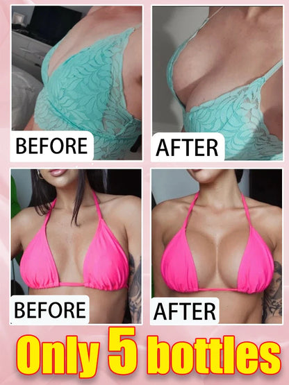 Breast Enhancement Oil and Cream – Natural Bust Enlargement, Firming, Lifting, and Massage Treatment for Bigger, Fuller, and Firmer Chest