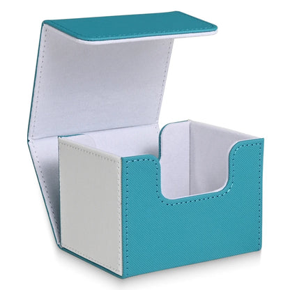Card Deck Box,PU leather strong magnet card case, Holds 120+ Single Sleeved Cards,fits for Magic, Yugioh TCG cards