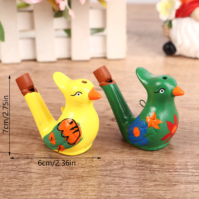 Coloured Drawing Water Bird Whistle for Kid Early Learning Educational Children Toy Musical Instrument Bathtime Musical Gift