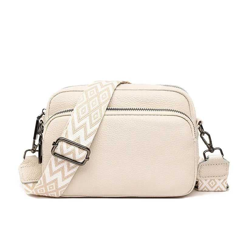 Women Crossbody Bag Multi Space Fashion Design Sense Large Capacity PU Material Lightweight Single Shoulder Bag