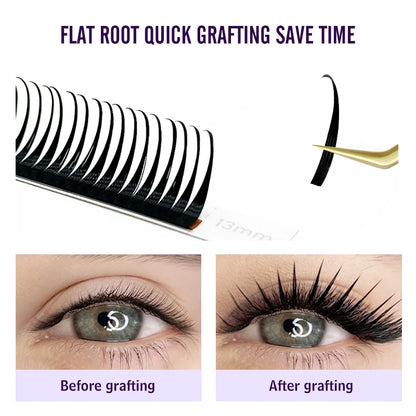 Wet Lashes Cosplay Eyelash Extensions 0.07mm Mink Spikes Lashes Manga Wispy Premade Russian A Shape Natural Eyelashes