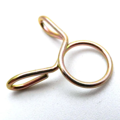 50/40/30/20/10pcs 8mm Oil Hose Clamps Motorcycle Scooter ATV Moped Fuel Line Hose Tubing Spring Clips Clamp