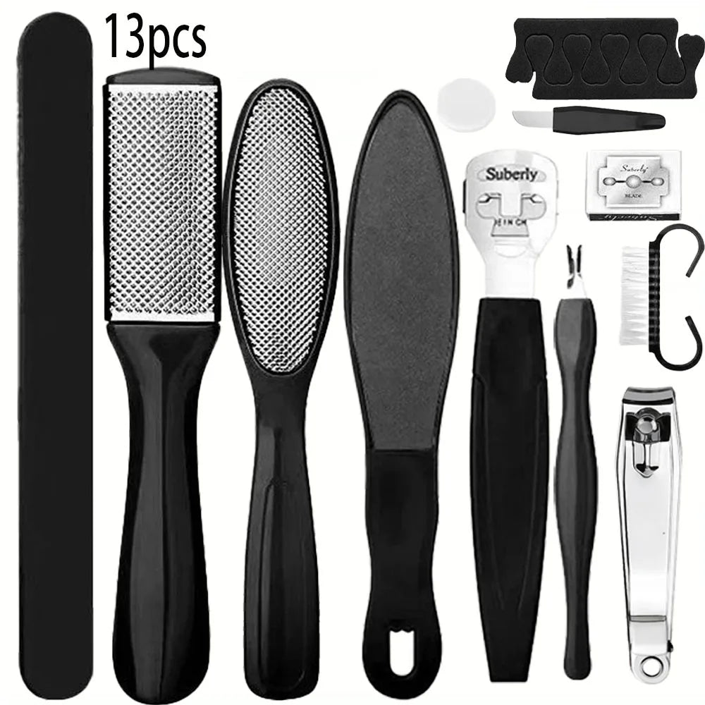 Professional Heavy-Duty Toenail Clipper Set for Ingrown & Thick Toenails,Smooth Feet with Stainless Steel Foot Care Tools