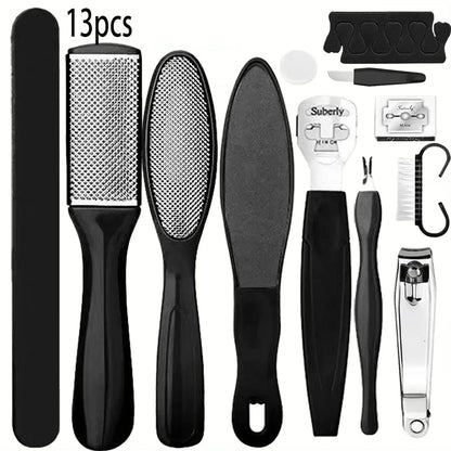 Professional Heavy-Duty Toenail Clipper Set for Ingrown & Thick Toenails,Smooth Feet with Stainless Steel Foot Care Tools