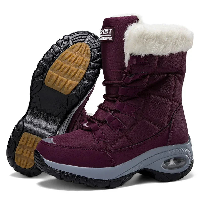 Women's Classic Winter Snow Boots - Handmade Warm Ankle Boots, Platform Shoes