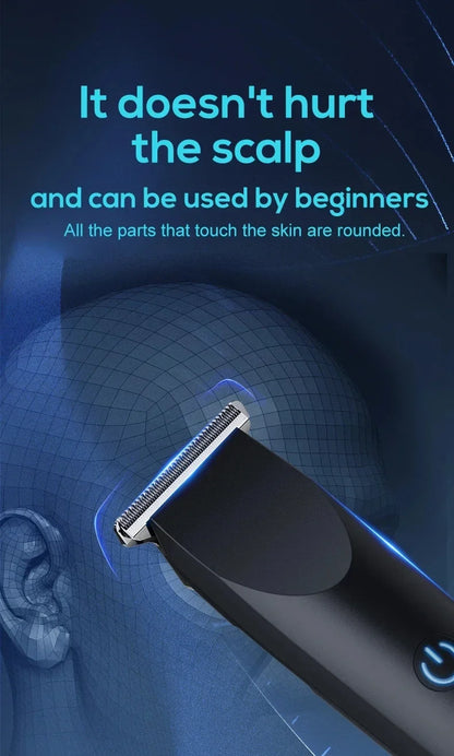 New Electric Hair Clipper Hair Trimmer for Men Body Groomer & Pubic Waterproof Hair Trimmer Replaceable Ceramic Blade 2026