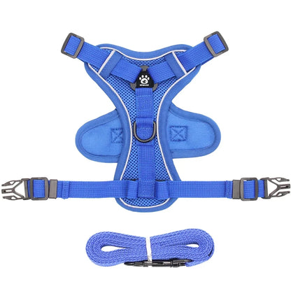Cat Harness and Leash Set for Small to Large Cats Adjustable Cat Vest Harness Reflective Trim Universal Cat Leash and Harness