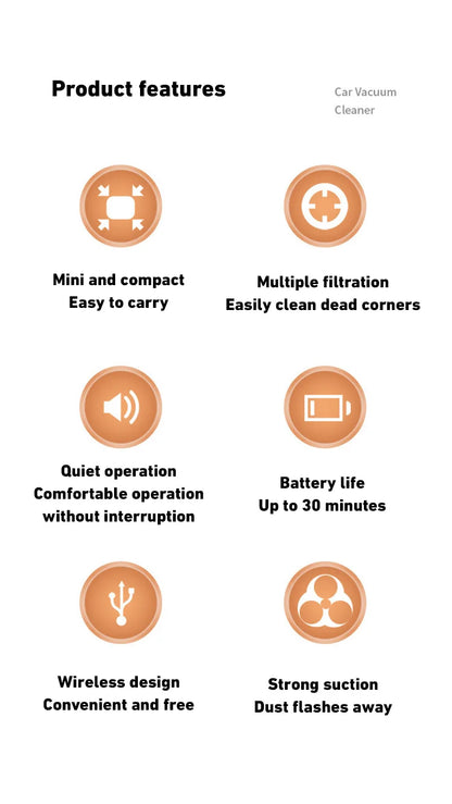 2990000Pa Wireless Car Vacuum Portabale Cleaner Cordless Handheld Auto Vacuum High Power Vacuum Cleaner For Home Office 2026 New