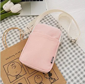 New Fashion Simple Casual Shoulder Messenger Bag, Women's Portable Mobile Phone Bag, Vertical Coin Key Bank Card Shoulder Bag