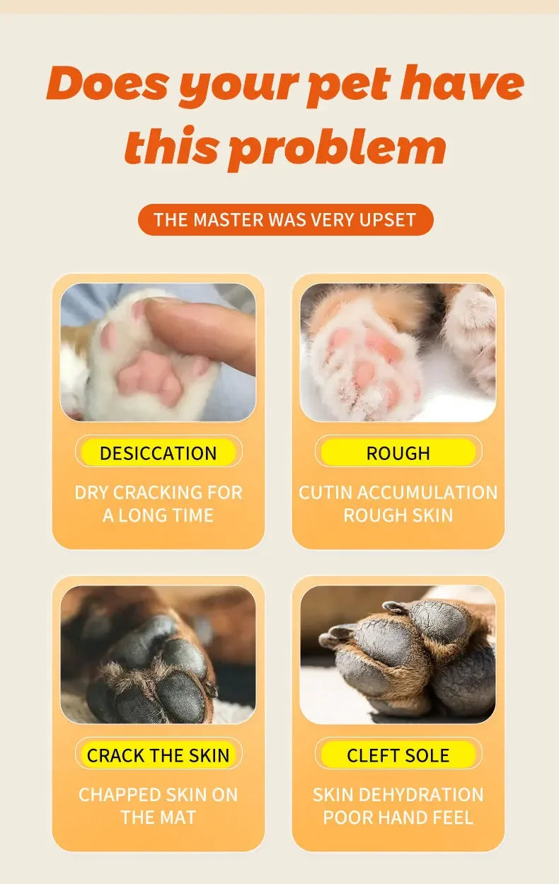 Pet Paw Care Cream Cats Dogs Moisturize Soften Foot Soles Prevent Dry Skin Daily Nourishing Protection Cream Pet Foot Supplies